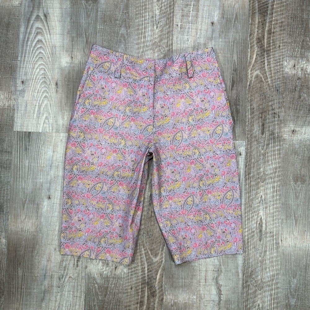 Nike Women's Pink Paisley Athletic Shorts Size 4